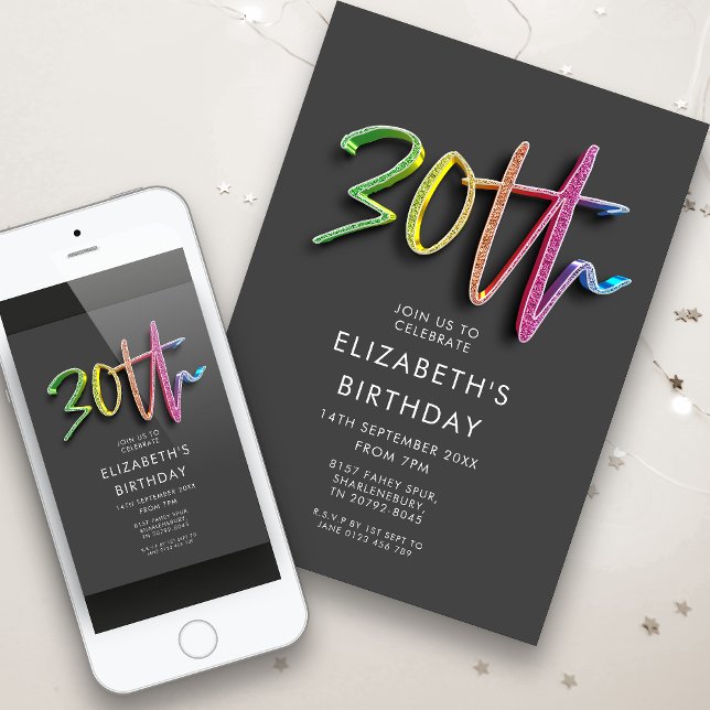 Invitación 30 Aniversario del Arcoiris (Subido por el creador)