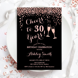 Invitación 30 Aniversario - Saludos A 30 Años De Rosa De Oro