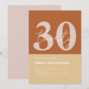 Invitación 30 años de celebración