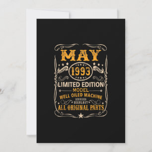 Invitación 30 años de edad 30 años Decoración de cumpleaños M