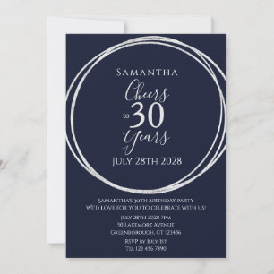 Invitación 30 años de la Marina Plata vitoreando a 30 años de