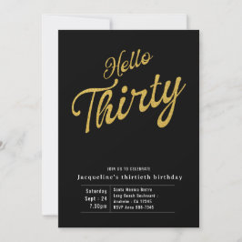 Invitación 30 Años Moderno del Oro Negro