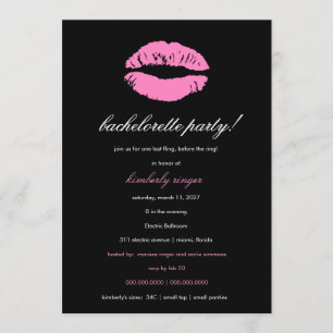 Invitación 311-Bachelorette/el fiesta de la ropa interior