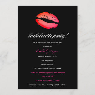 Invitación 311-Bachelorette/el fiesta de la ropa interior