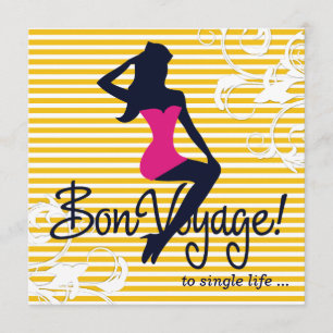 Invitación 311 Bomba Silhouette Lingerie Náutica Temática