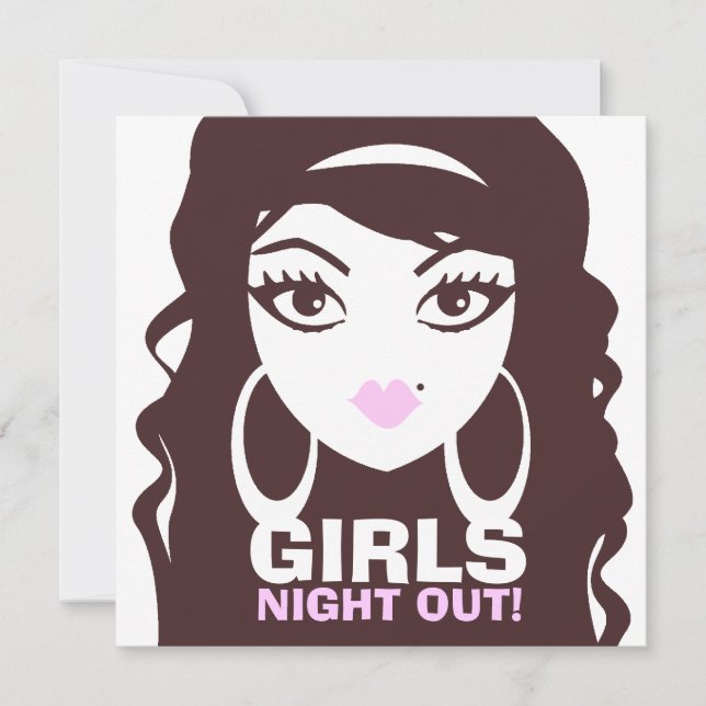Invitación 311 Chicas salen de la noche {Chica Lash Luscioso} (Anverso)