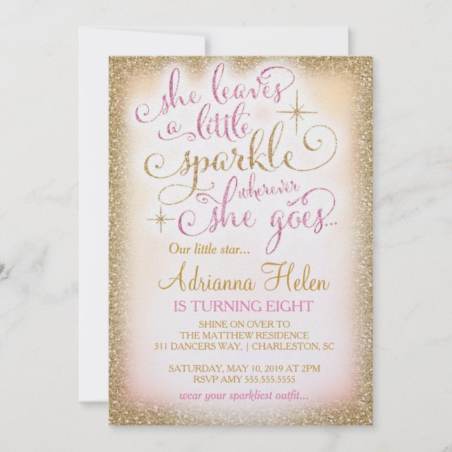 Invitación 311 Deja una pequeña espuma dondequiera que vaya (Anverso)