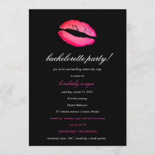 Invitación 311 Fiesta de Bachelorette Lingerie invitado
