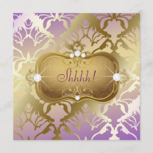 Invitación 311 Glamorosa sorpresa de Damasco Lilac