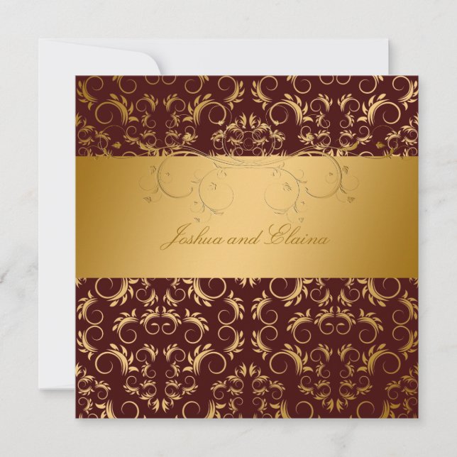 Invitación 311-Golden adivinan el chocolate 5,25 x 5,25 (Anverso)