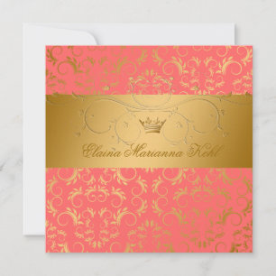Invitación 311-Golden diVine Mango Sweet 16