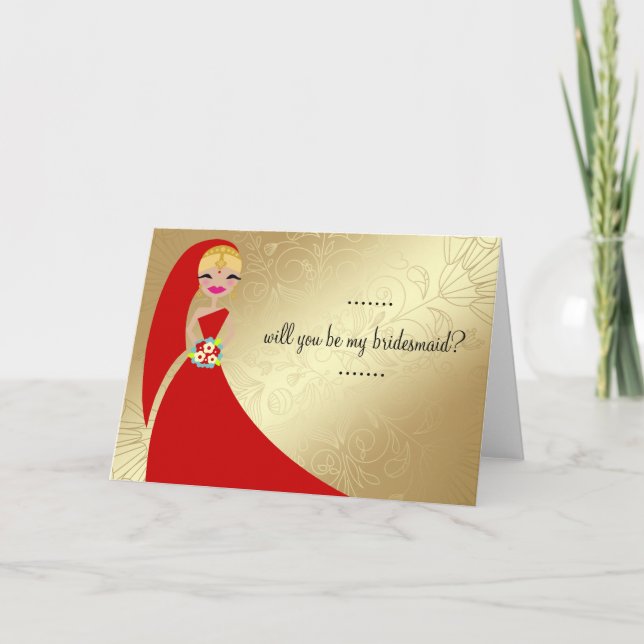 Invitación 311 Henna Updo Blonde Indian (Anverso)