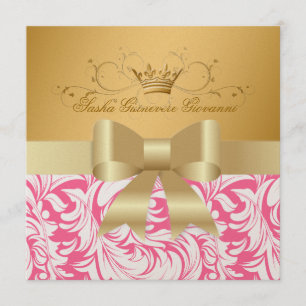 Invitación 311-Lavishly el   de oro Baby Shower