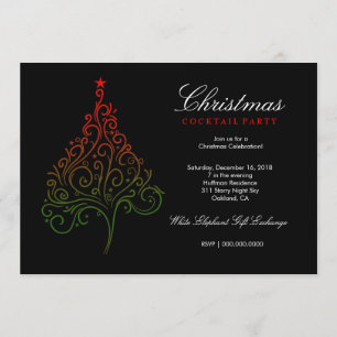 Invitación 311-mágico árbol de Navidad invitado