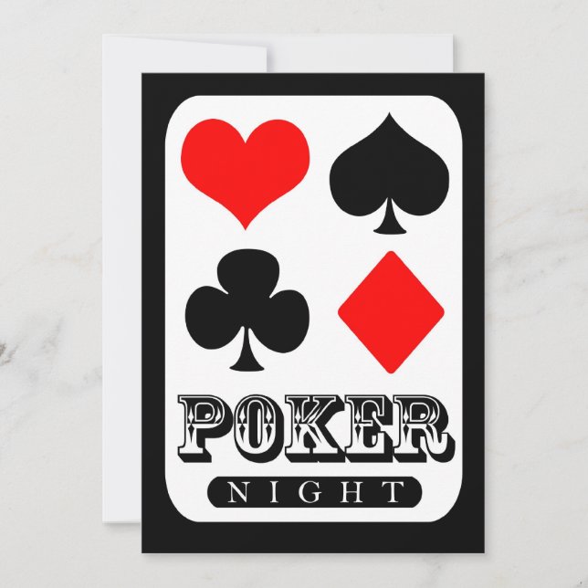 Invitación 311 Noche de Poker (Anverso)