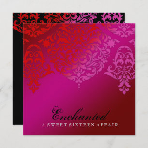 Invitación 311 Papel metálico encantado de cerámica Damask