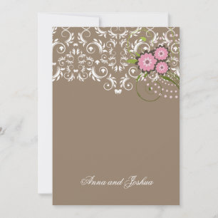 Invitación 311-Pink arena floral del Flourish el  