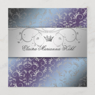 Invitación 311-Plata Hidrangea Divina Dulce 16