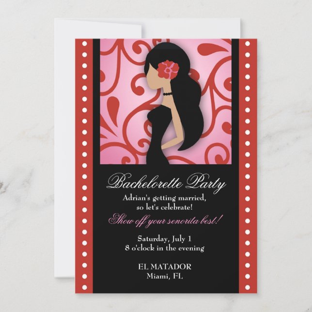 Invitación 311 Senorita Bachelorette (Anverso)