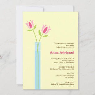 Invitación 311-Simply Fresh Baby Shower   Crema