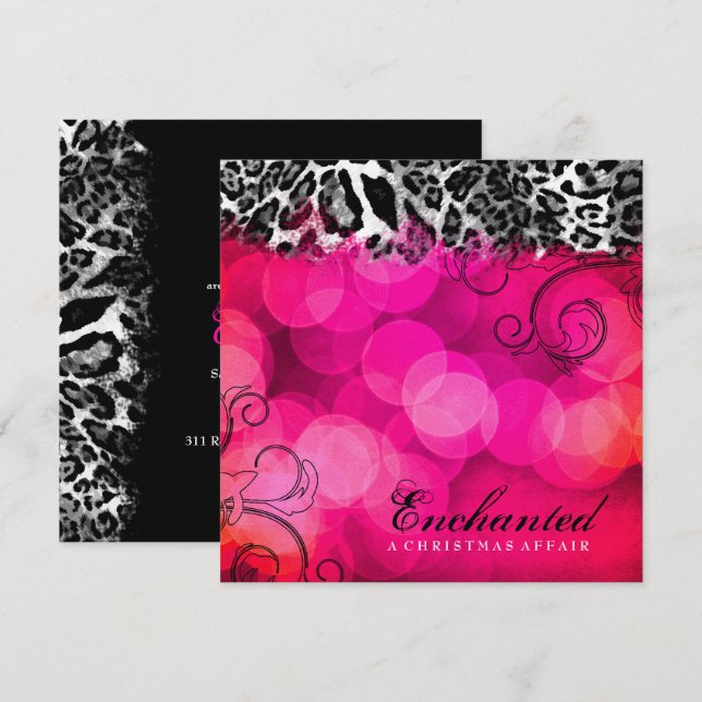 Invitación 311 Sueño en papel metálico LIghts (Anverso / Reverso)
