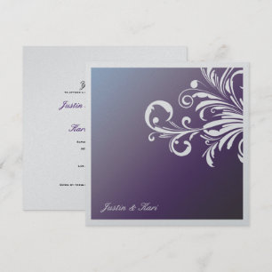 Invitación 311-Swanky remolina Trim_Hydrangea metálico