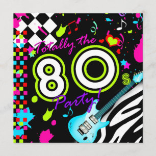 Invitación 311 totalmente el fiesta de los años 80 - guitarra
