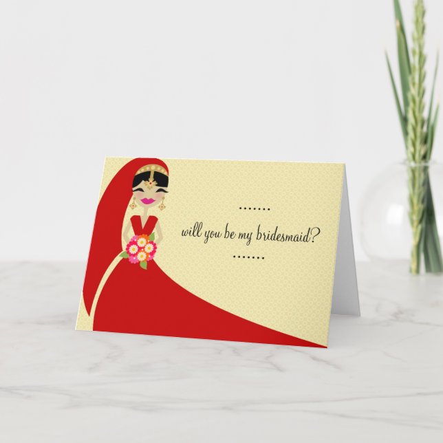 Invitación 311 UPDO BRIDE Serás mi dama de honor (Anverso)