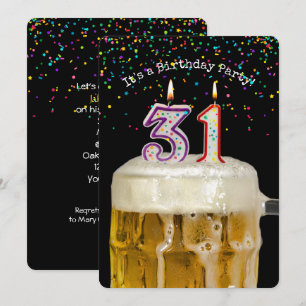 Invitación 31.ª Fiesta de Cervezas de Cumpleaños