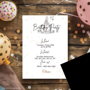 Invitación 31 cumpleaños, 31, negro