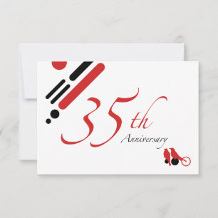 Invitación 35º Aniversario (mod aves)