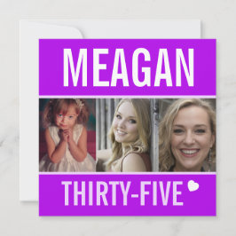 Invitación 35.ª celebración de la fiesta de cumpleaños foto m