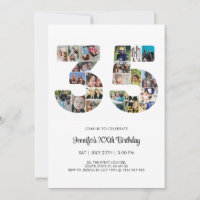 35.º Collage de fotos de cumpleaños número 35 Pers