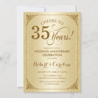 35 Aniversario de Boda - Damasco Dorado
