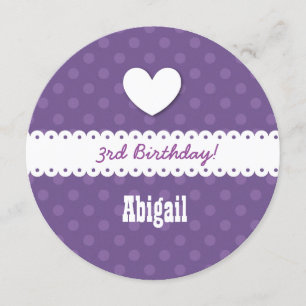 Invitación 3.ª Cinta B01B Chica de cumpleaños y Cinta de viei