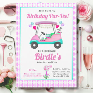 Invitación 3.ª Fiesta de golf femenina elegante