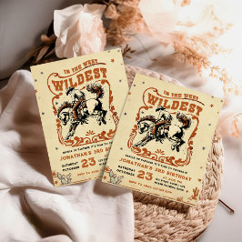 Invitación 3.ᵉʳ cumpleaños de Rodeo-Cowboy Occidental