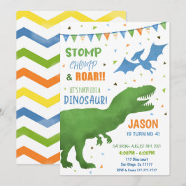 Invitación 3.ᵉʳ dinosaurio