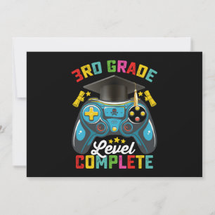 Invitación 3.ᵉʳ Graduado completo Jugador de juegos