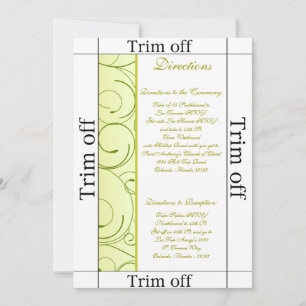 Invitación 3,5 x 7 direcciones Lime Green Pear Swi