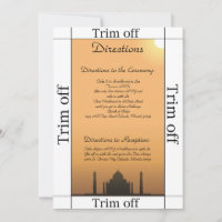 3.5 x 7 Direcciones Taj Mahal Sunset O