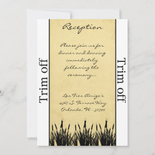 Invitación 3,5 x 7 Si de recepcion
