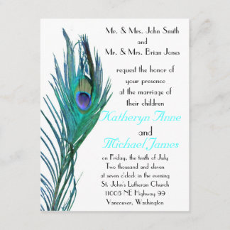 Invitación #3 de la boda del pavo real