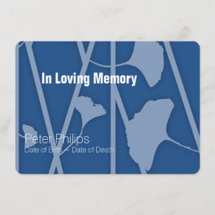 Invitación 3 Elija su servicio en memoria de color de fondo