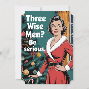 Invitación 3 Hombres Sabios Sean Navidades Serios Navidad