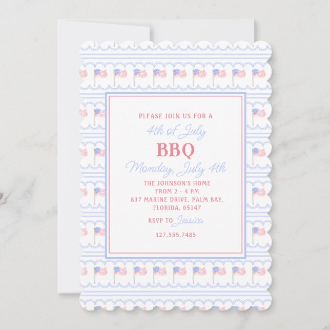 Invitación 4º aniversario de la BBQ de julio (Anverso)