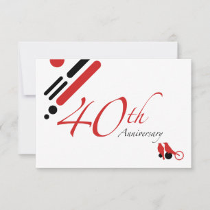 Invitación 40º Aniversario (mod aves)