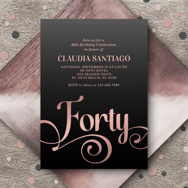 Invitación 40.ª escritura moderna (Subido por el creador)