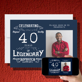 Invitación 40.ª festividad azul