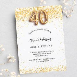 Invitación 40.ª festividad de oro blanco
